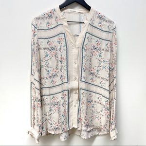 Blu Pepper boutique boho top ruffle sleeves large